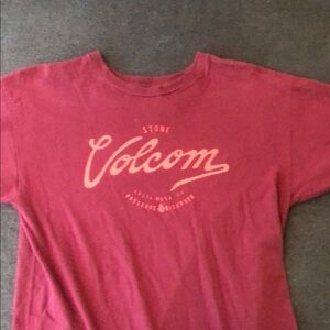 Volcom Burgundy Logo Tee